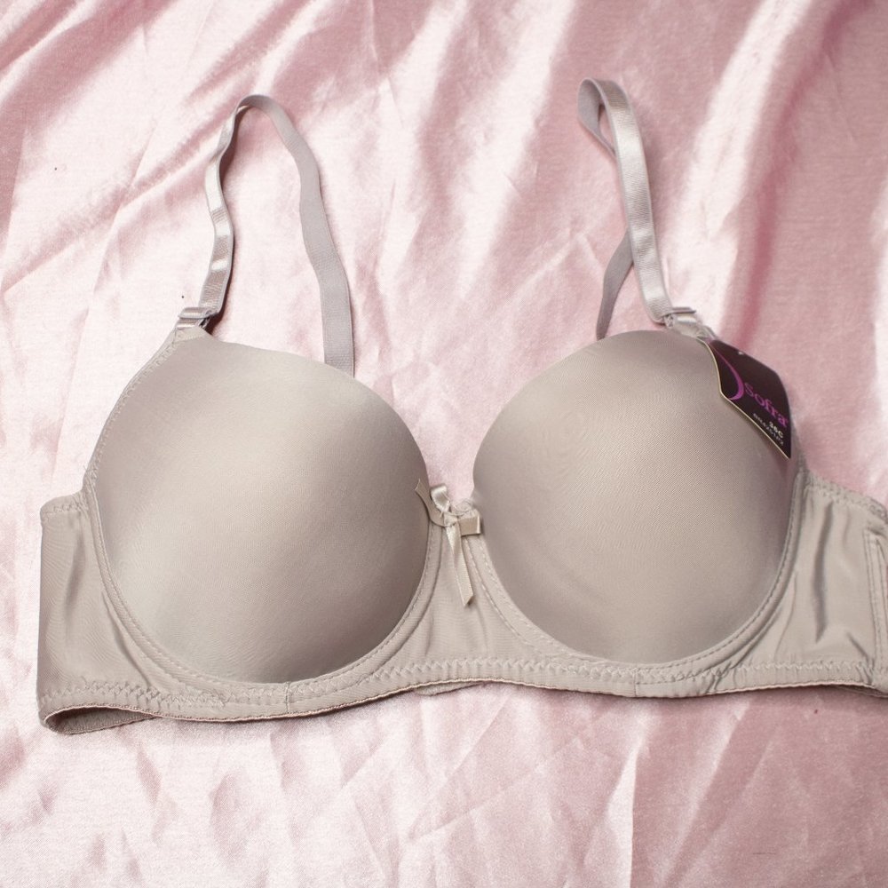 ❌SOLD❌SOFRA BEIGE GRAY BRA
